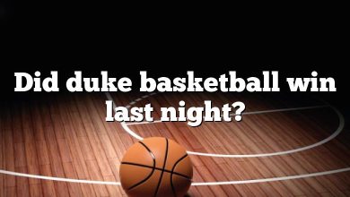 Did duke basketball win last night?
