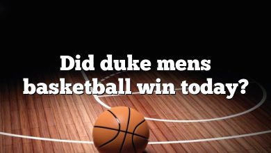 Did duke mens basketball win today?