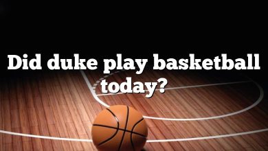 Did duke play basketball today?