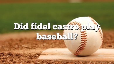 Did fidel castro play baseball?