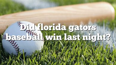 Did florida gators baseball win last night?