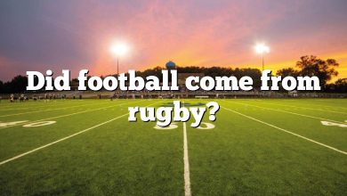 Did football come from rugby?