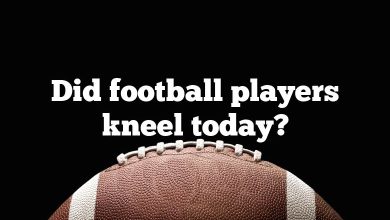 Did football players kneel today?