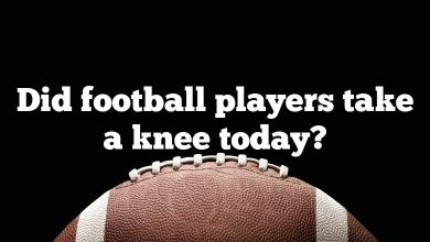 Did football players take a knee today?