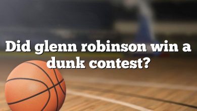 Did glenn robinson win a dunk contest?