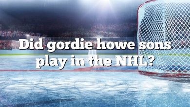 Did gordie howe sons play in the NHL?