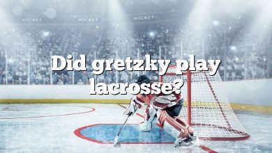 Did gretzky play lacrosse?