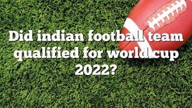 Did indian football team qualified for world cup 2022?