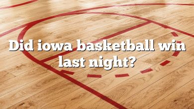 Did iowa basketball win last night?