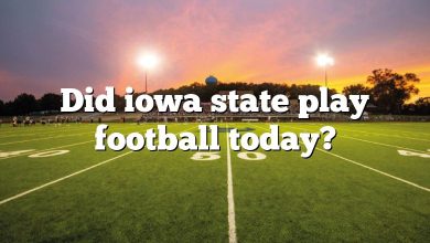 Did iowa state play football today?
