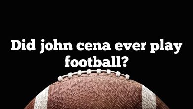 Did john cena ever play football?