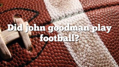 Did john goodman play football?