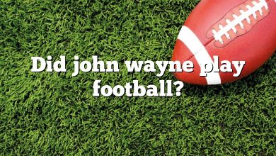 Did john wayne play football?