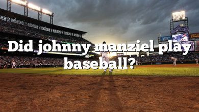 Did johnny manziel play baseball?