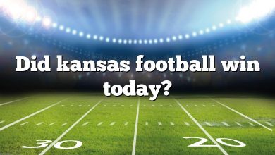 Did kansas football win today?