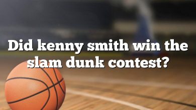 Did kenny smith win the slam dunk contest?