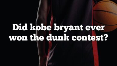 Did kobe bryant ever won the dunk contest?