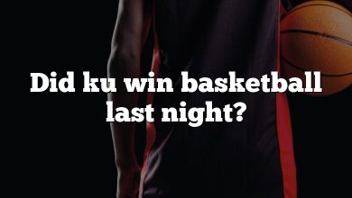 Did ku win basketball last night?