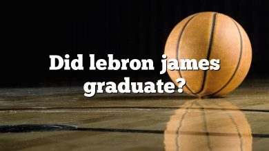 Did lebron james graduate?