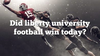 Did liberty university football win today?