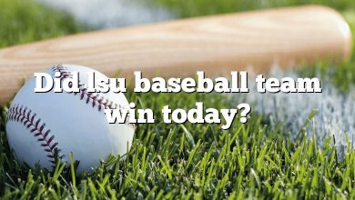 Did lsu baseball team win today?
