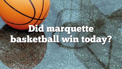 Did marquette basketball win today?