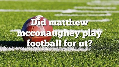 Did matthew mcconaughey play football for ut?