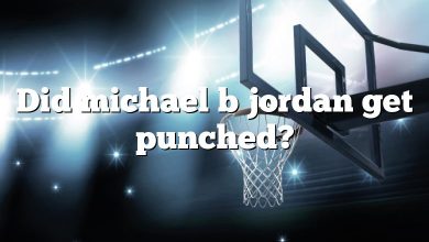 Did michael b jordan get punched?