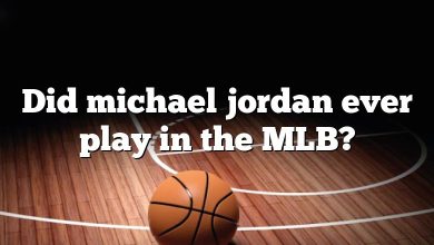 Did michael jordan ever play in the MLB?