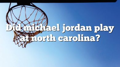 Did michael jordan play at north carolina?