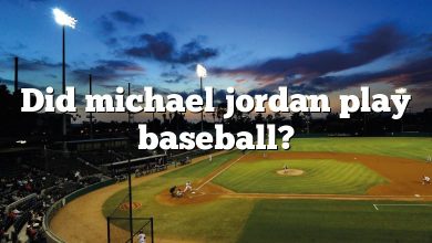 Did michael jordan play baseball?