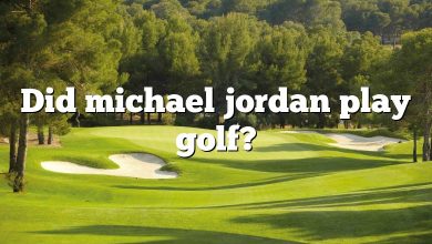 Did michael jordan play golf?