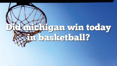 Did michigan win today in basketball?