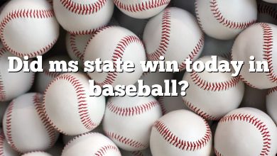 Did ms state win today in baseball?