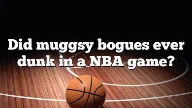 Did muggsy bogues ever dunk in a NBA game?