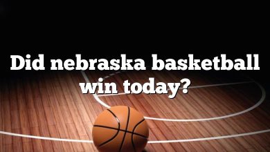 Did nebraska basketball win today?