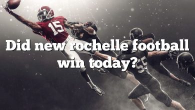 Did new rochelle football win today?