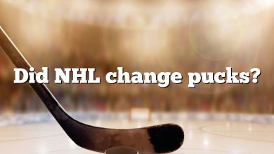 Did NHL change pucks?