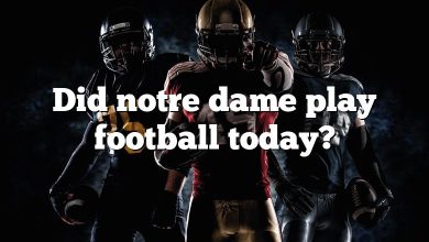 Did notre dame play football today?