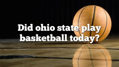 Did ohio state play basketball today?