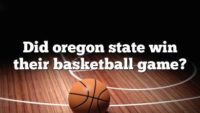 Did oregon state win their basketball game?