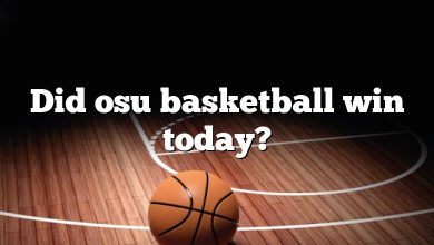 Did osu basketball win today?