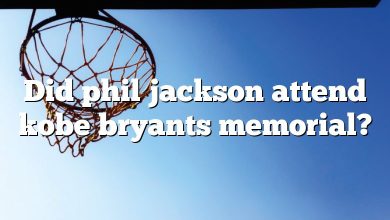 Did phil jackson attend kobe bryants memorial?