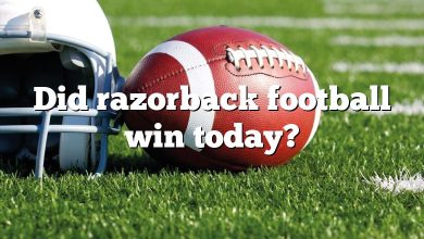 Did razorback football win today?
