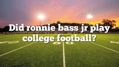 Did ronnie bass jr play college football?