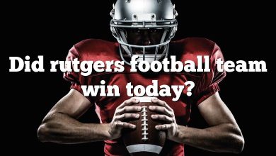 Did rutgers football team win today?