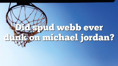 Did spud webb ever dunk on michael jordan?