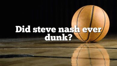 Did steve nash ever dunk?