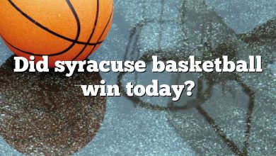 Did syracuse basketball win today?