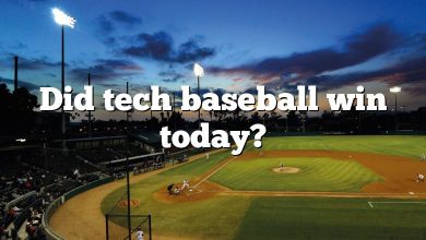 Did tech baseball win today?